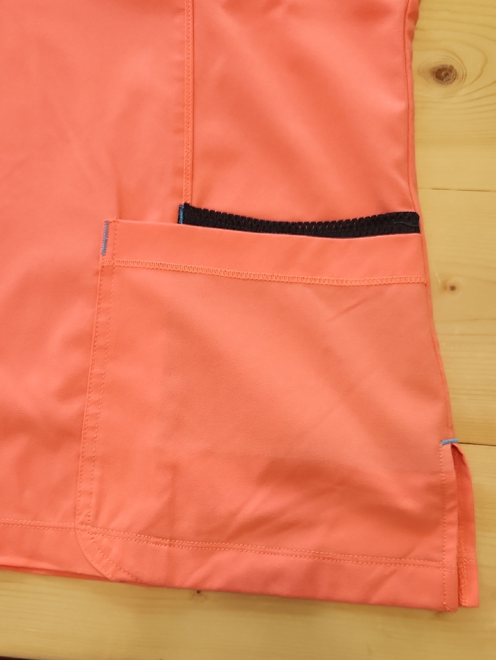 Scrubstar Women’s Zipped V-Neck Medical Scrub Top Melon Peach L - Picture 5 of 15